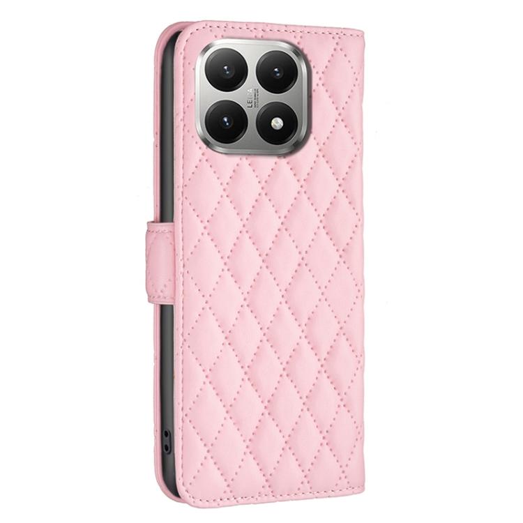 For Xiaomi 15T 5G Diamond Lattice Wallet Flip Leather Phone Case