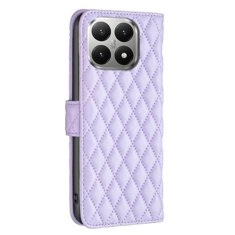 For Xiaomi 15T 5G Diamond Lattice Wallet Flip Leather Phone Case
