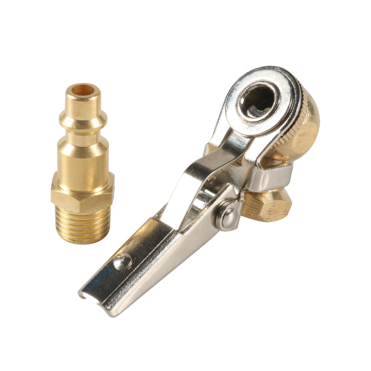 Car 1/4NPT Brass American Style Pneumatic Chuck - Yellow