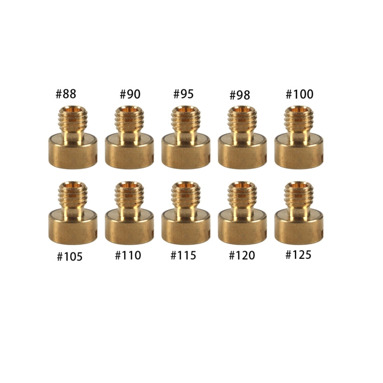 10pcs / Set Motorcycle Carburetor Nozzle for VM22-VM26 / 125CC-250CC - Yellow