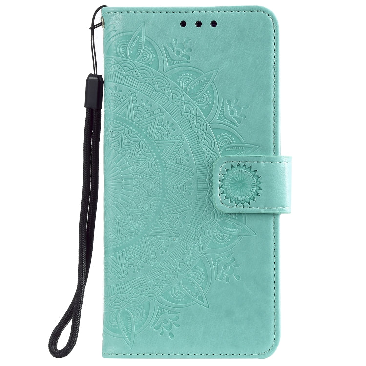 For Xiaomi Poco F6 Totem Flower Embossed Leather Phone Case with Lanyard