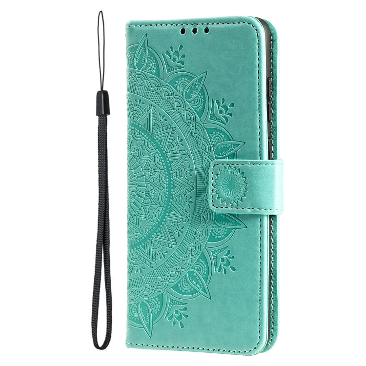 For Xiaomi 14T Totem Flower Embossed Leather Phone Case with Lanyard
