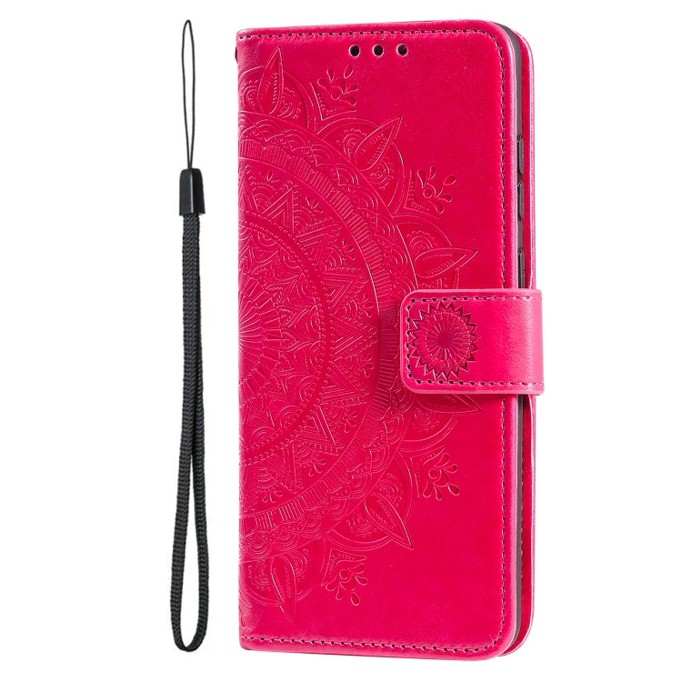 For Xiaomi 14T Totem Flower Embossed Leather Phone Case with Lanyard