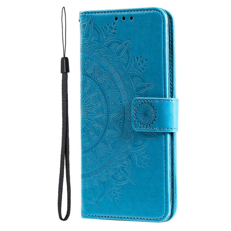 For Xiaomi 14T Totem Flower Embossed Leather Phone Case with Lanyard