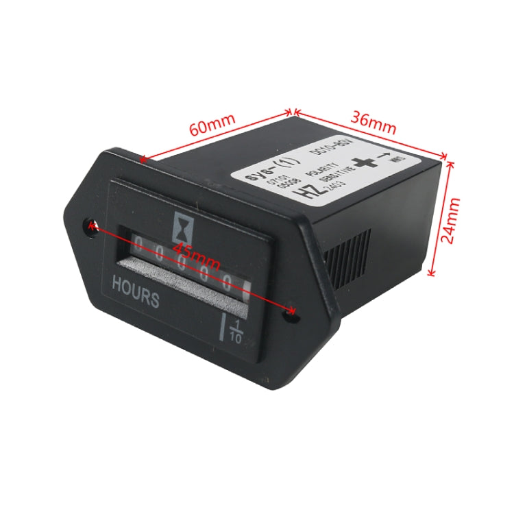 Generator / Boat / Off-road Vehicle DC10-80V Industrial Timer - Black