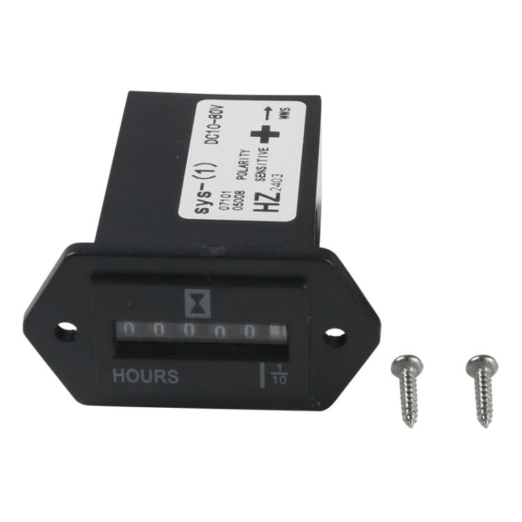 Generator / Boat / Off-road Vehicle DC10-80V Industrial Timer with Screws - Black