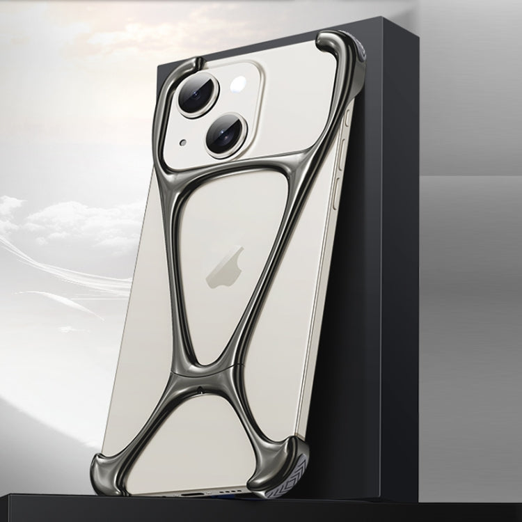 For iPhone 14 / 13 Hercules Zinc Alloy Borderless Metal Phone Case