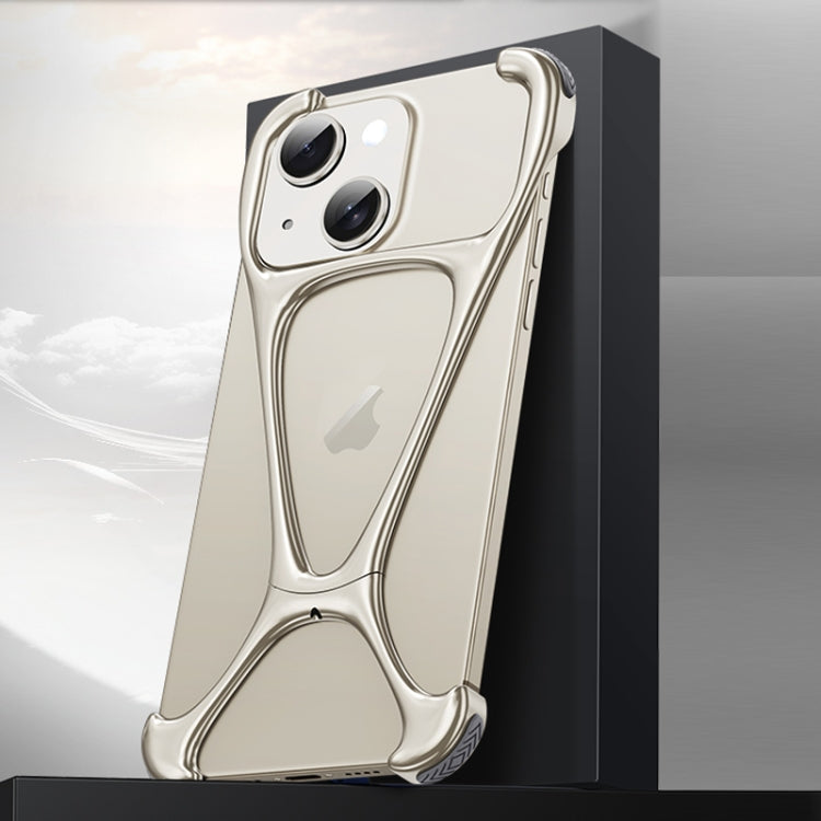 For iPhone 14 / 13 Hercules Zinc Alloy Borderless Metal Phone Case