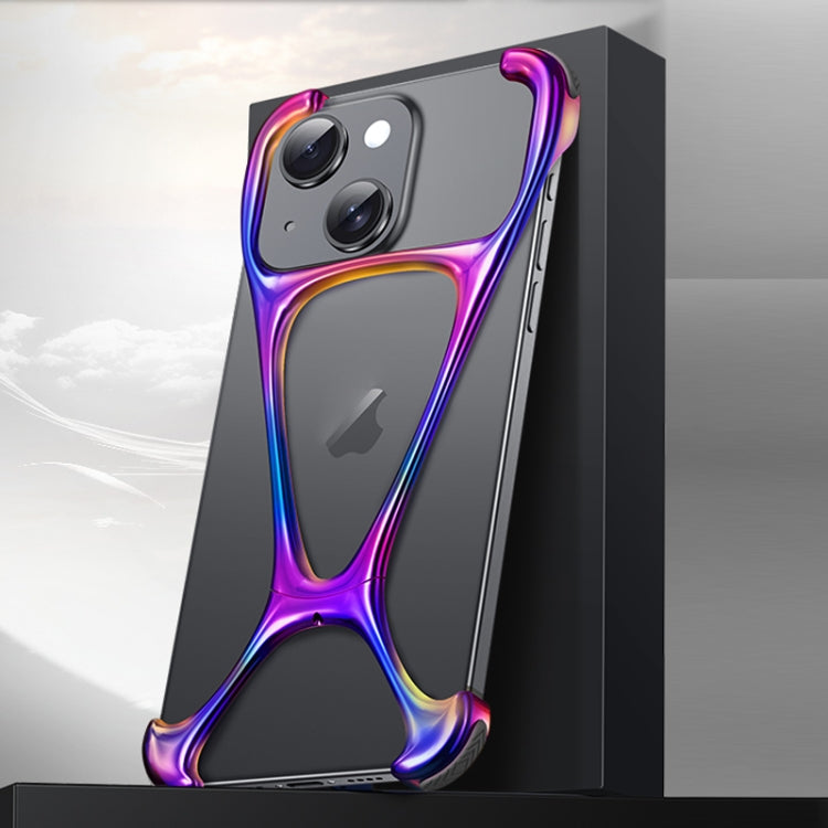 For iPhone 14 / 13 Hercules Zinc Alloy Borderless Metal Phone Case