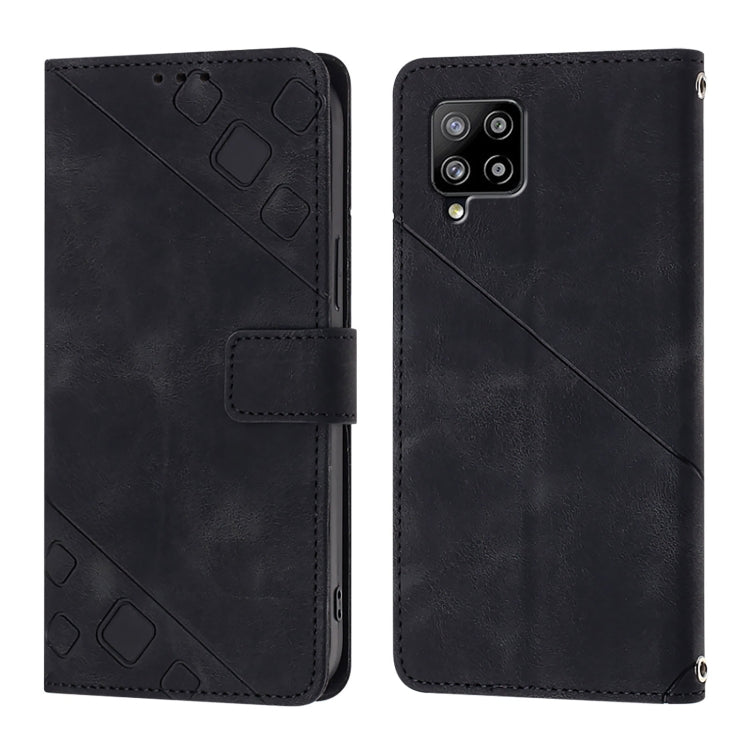 For Samsung Galaxy A42 5G / M42 5G Skin Feel Embossed Leather Phone Case