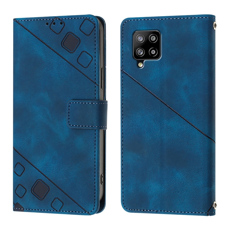 For Samsung Galaxy A42 5G / M42 5G Skin Feel Embossed Leather Phone Case