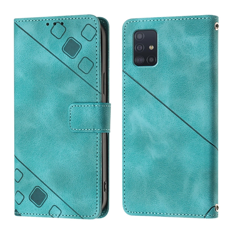 For Samsung Galaxy A51 4G / M40s Skin Feel Embossed Leather Phone Case