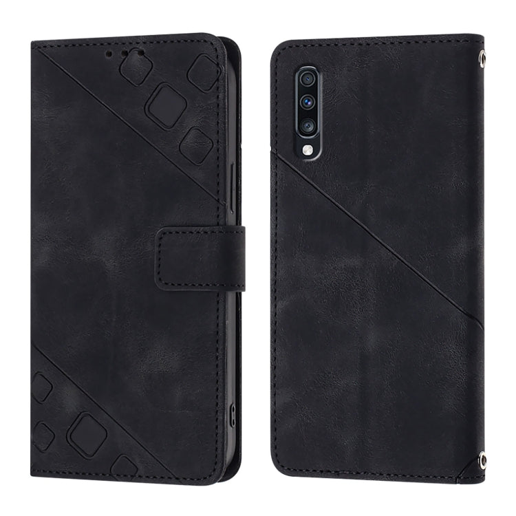 For Samsung Galaxy A70 / A70s Skin Feel Embossed Leather Phone Case