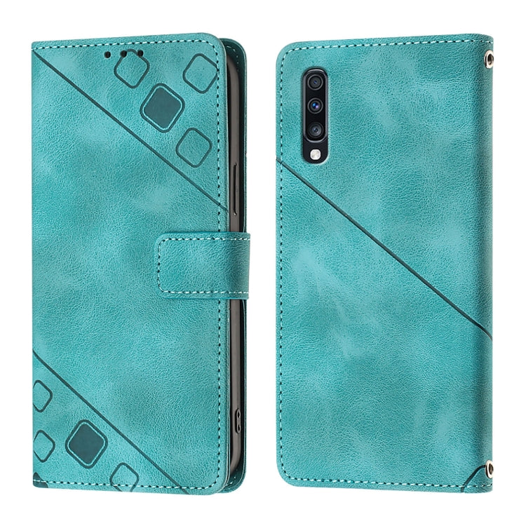 For Samsung Galaxy A70 / A70s Skin Feel Embossed Leather Phone Case