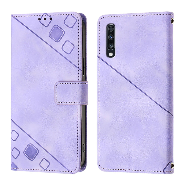For Samsung Galaxy A70 / A70s Skin Feel Embossed Leather Phone Case