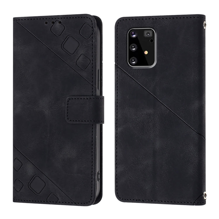 For Samsung Galaxy A91 / M80s / S10 Lite Skin Feel Embossed Leather Phone Case