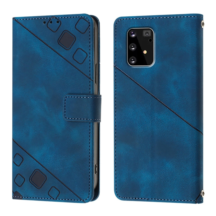 For Samsung Galaxy A91 / M80s / S10 Lite Skin Feel Embossed Leather Phone Case