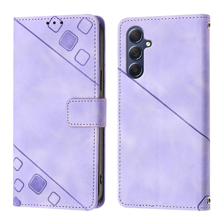 For Samsung Galaxy F54 5G / M54 5G Global Skin Feel Embossed Leather Phone Case