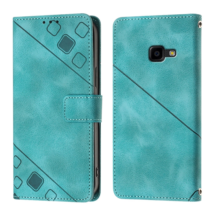 For Samsung Galaxy Xcover 4s Skin Feel Embossed Leather Phone Case