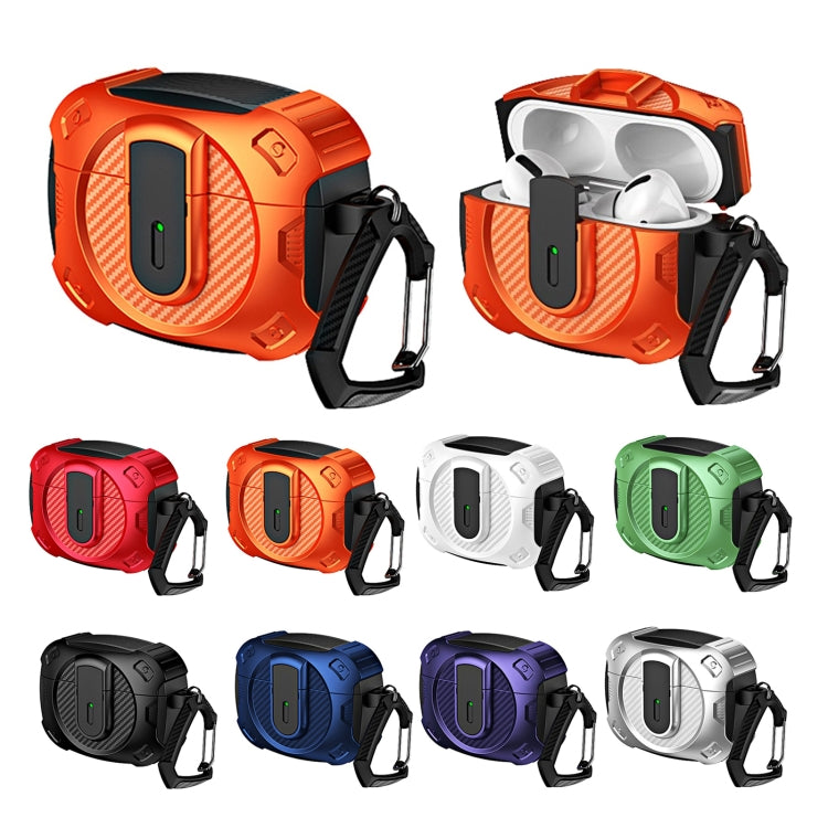 For AirPods Pro 2 Lock Shockproof Bluetooth Earphone Protective Case