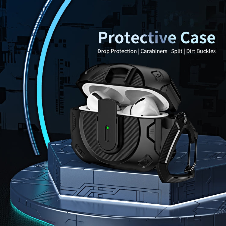 For AirPods Pro 2 Lock Shockproof Bluetooth Earphone Protective Case