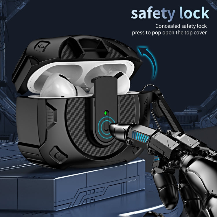 For AirPods Pro 2 Lock Shockproof Bluetooth Earphone Protective Case