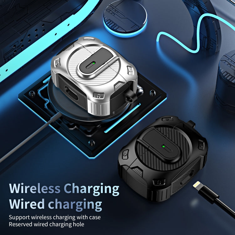 For AirPods Pro 2 Lock Shockproof Bluetooth Earphone Protective Case