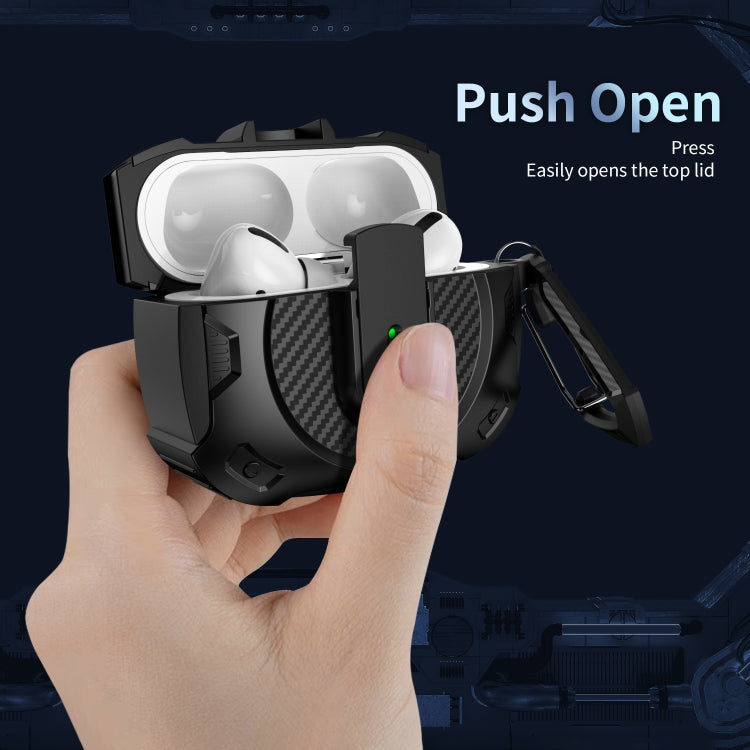 For AirPods Pro 2 Lock Shockproof Bluetooth Earphone Protective Case