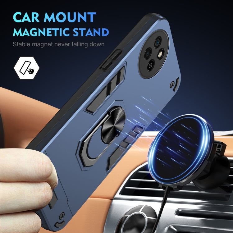 For itel S23 Shockproof Metal Ring Holder Phone Case