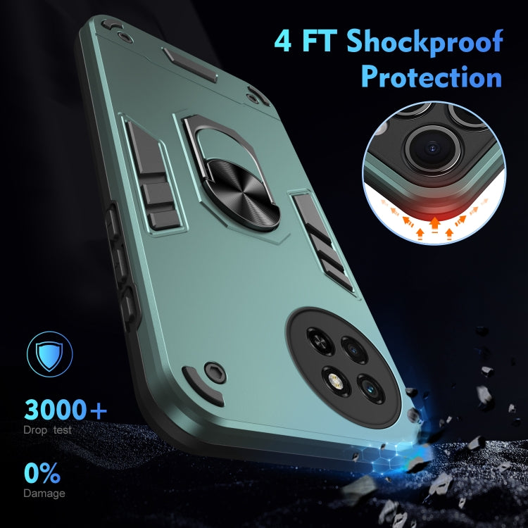 For itel S23 Shockproof Metal Ring Holder Phone Case
