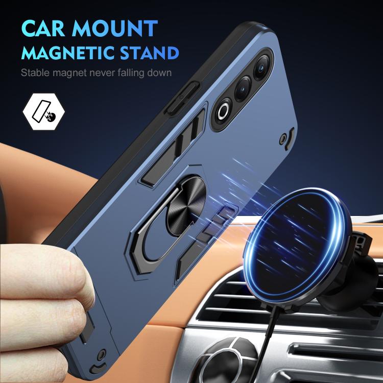 For itel S25 Shockproof Metal Ring Holder Phone Case