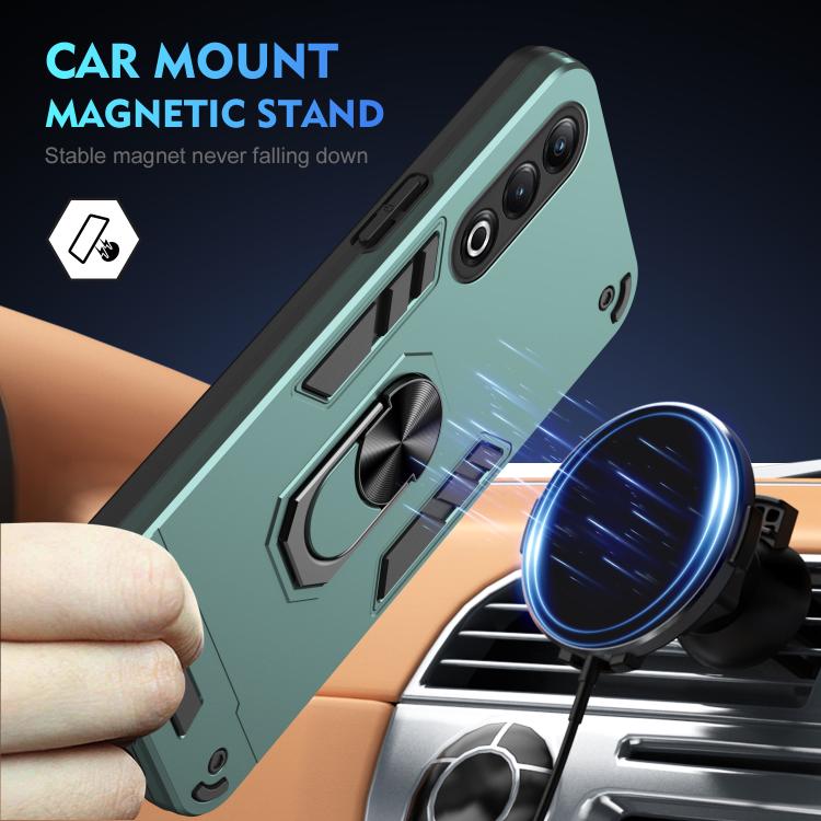 For itel S25 Shockproof Metal Ring Holder Phone Case