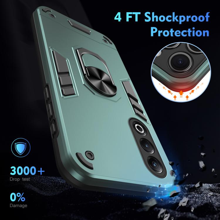 For itel S25 Shockproof Metal Ring Holder Phone Case