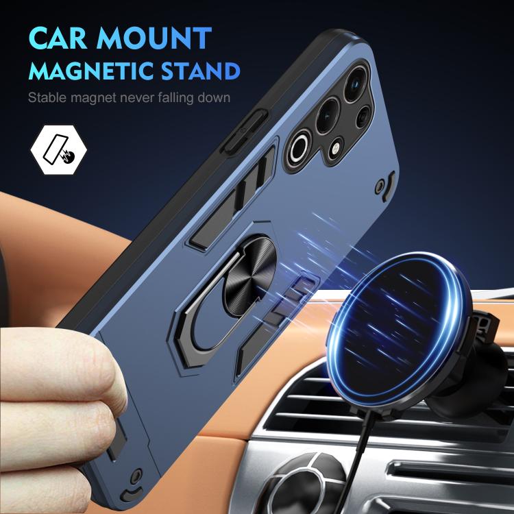 For itel S25 Ultra Shockproof Metal Ring Holder Phone Case