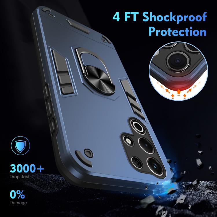 For itel S25 Ultra Shockproof Metal Ring Holder Phone Case