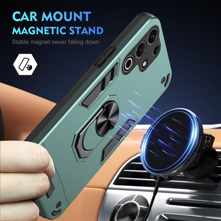For itel S25 Ultra Shockproof Metal Ring Holder Phone Case
