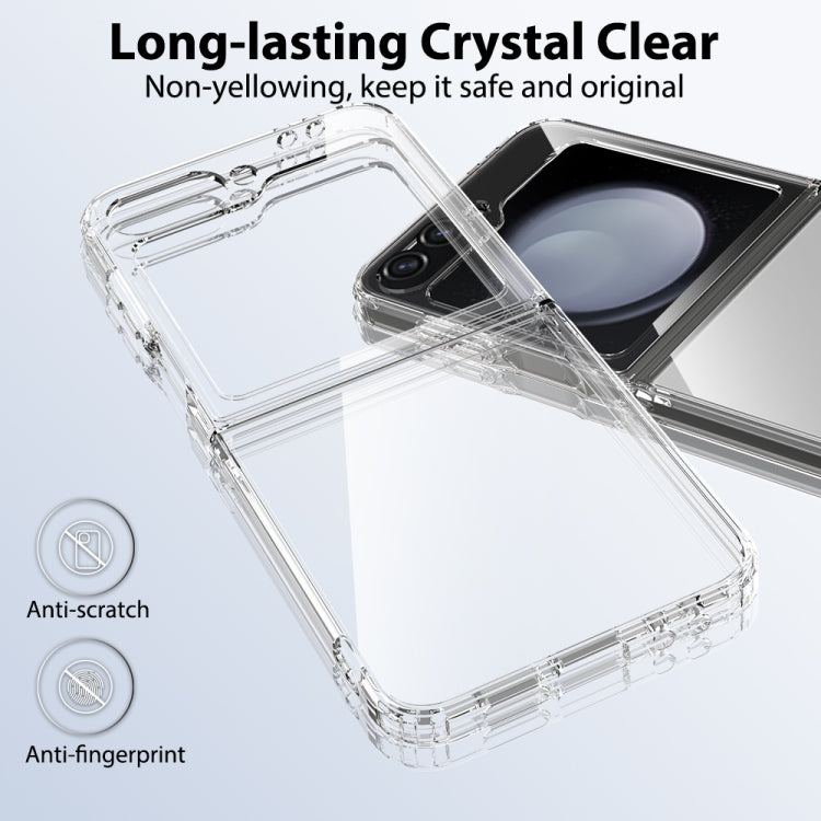For Samsung Galaxy Z Flip6 Scratchproof Acrylic TPU Phone Case - Transparent