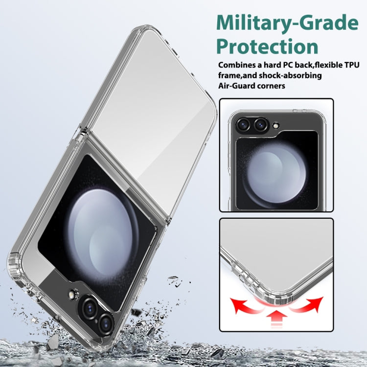 For Samsung Galaxy Z Flip6 Scratchproof Acrylic TPU Phone Case - Transparent