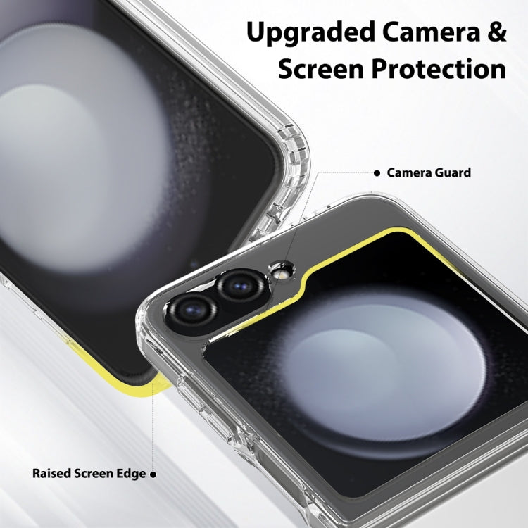 For Samsung Galaxy Z Flip6 Scratchproof Acrylic TPU Phone Case - Transparent