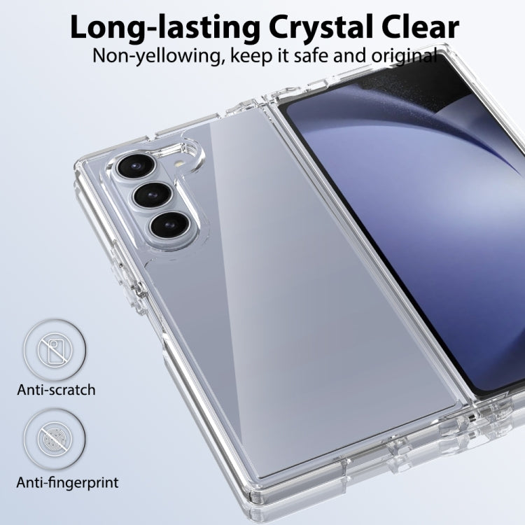 For Samsung Galaxy Z Fold6 Scratchproof Acrylic TPU Phone Case - Transparent