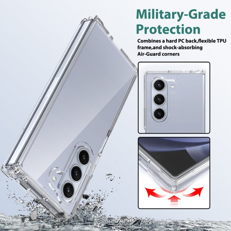 For Samsung Galaxy Z Fold6 Scratchproof Acrylic TPU Phone Case - Transparent