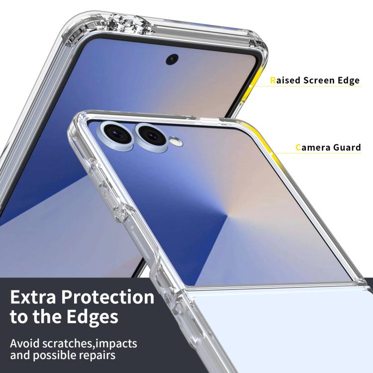For Samsung Galaxy Z Flip7 5G Scratchproof Acrylic TPU Phone Case - Transparent