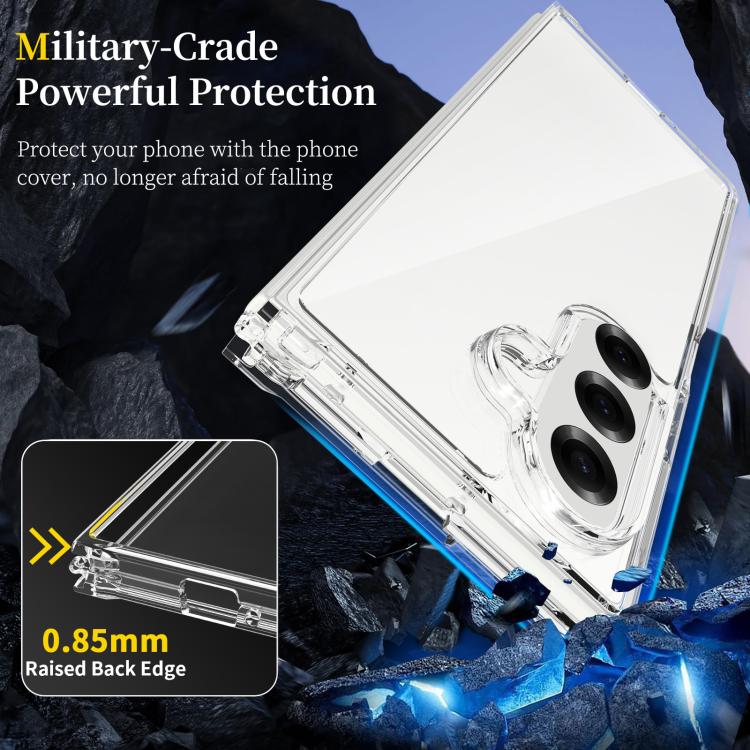 For Galaxy Z Fold8 Ultra 5G Scratchproof Acrylic TPU Phone Case - Transparent