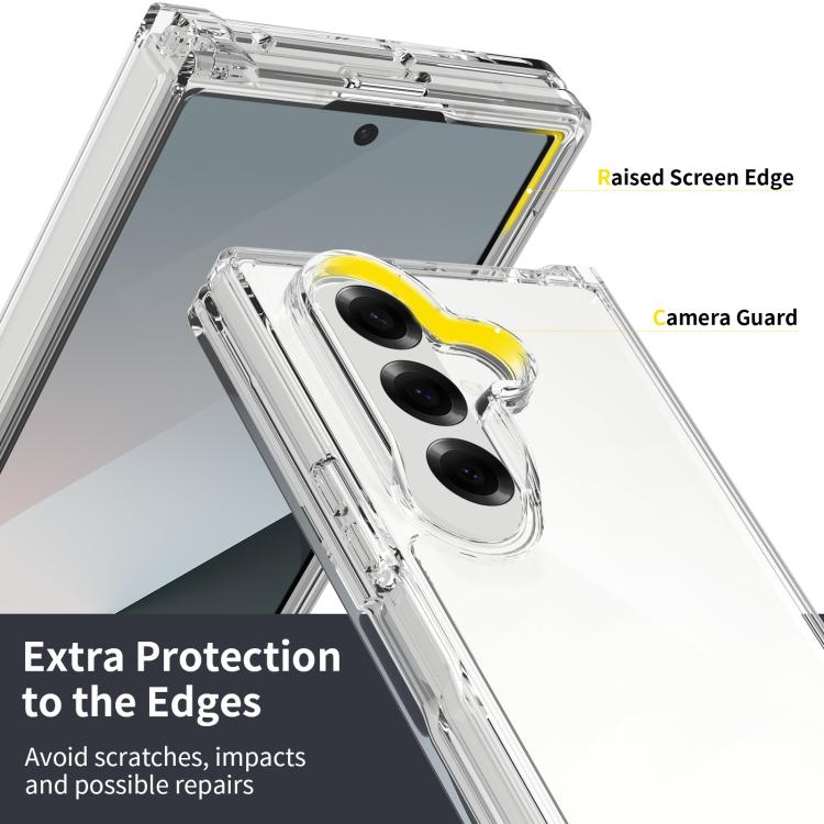 For Galaxy Z Fold8 Ultra 5G Scratchproof Acrylic TPU Phone Case - Transparent