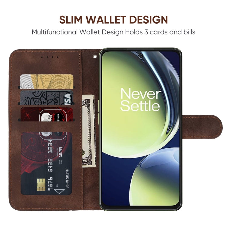 For OnePlus Nord CE 3 Lite Skin Feel Geometric Lines Leather Phone Case
