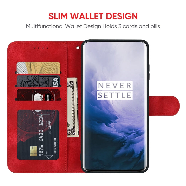 For OnePlus 7 Pro Skin Feel Geometric Lines Leather Phone Case