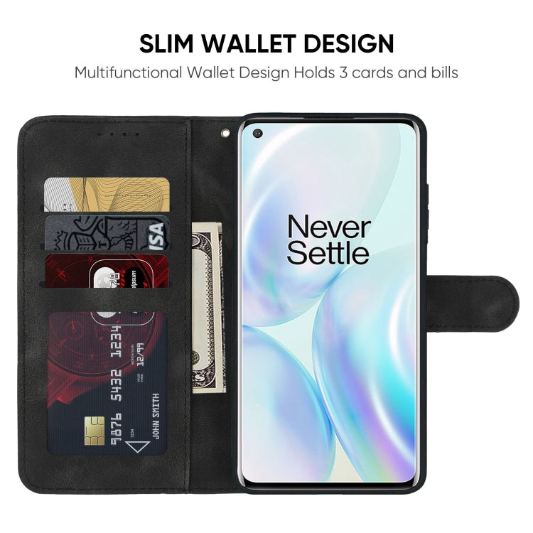For OnePlus 8 Skin Feel Geometric Lines Leather Phone Case