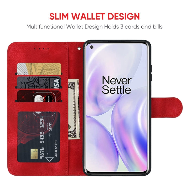 For OnePlus 8 Pro Skin Feel Geometric Lines Leather Phone Case