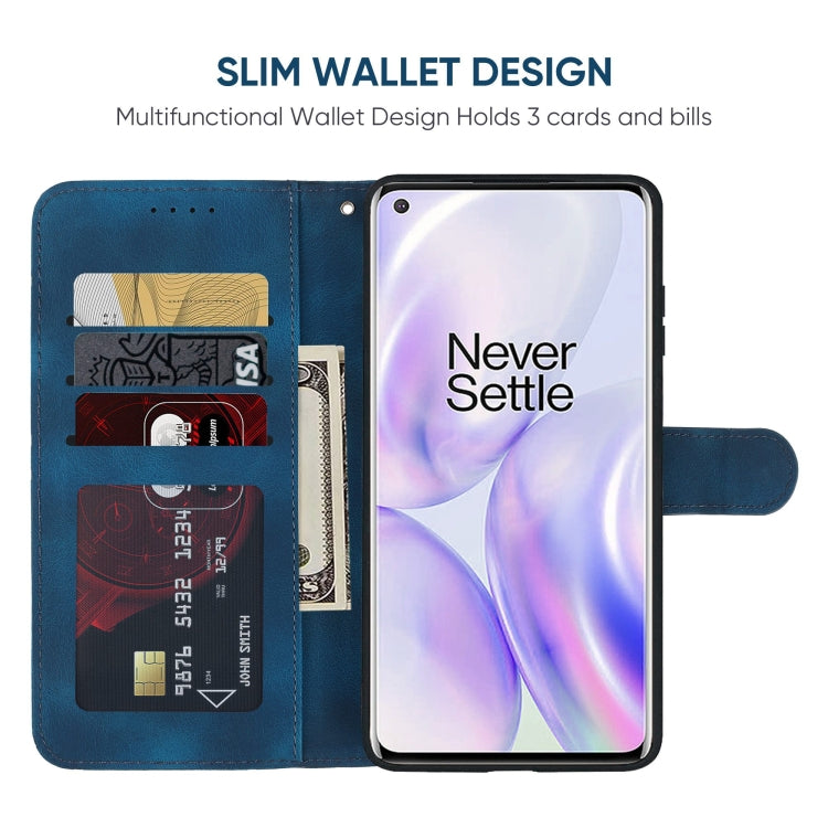 For OnePlus 8 Pro Skin Feel Geometric Lines Leather Phone Case
