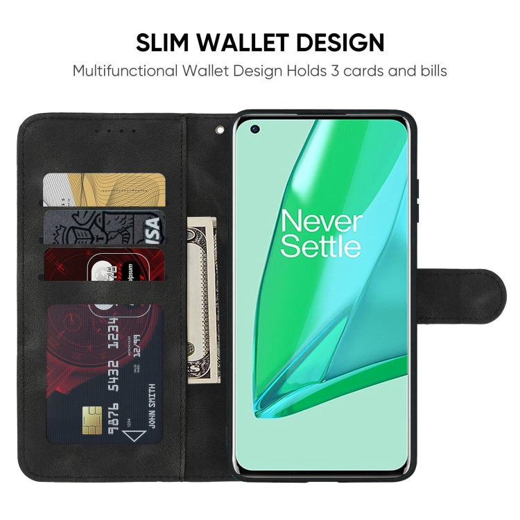 For OnePlus 9 Pro Skin Feel Geometric Lines Leather Phone Case